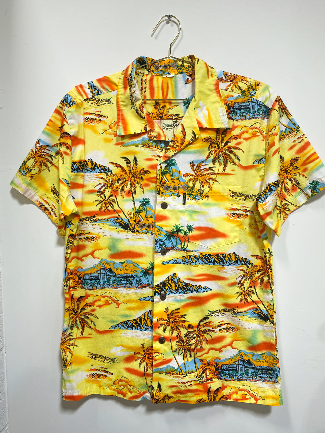 Vintage Yellow Hawaiian Shirt
