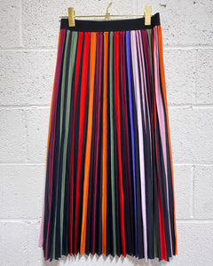 Rainbow Pleated Skirt (L)