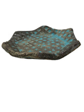 Load image into Gallery viewer, Hexagonal Turquoise Blue Textured Catchall
