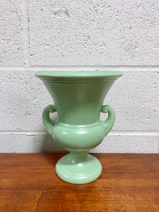 Vintage Mint Green Urn Vase