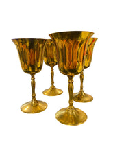Load image into Gallery viewer, Set of Four Brass Goblets
