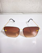 Load image into Gallery viewer, Brown Sunnies with Bee Detail 🐝
