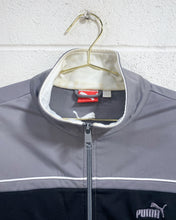 Load image into Gallery viewer, Grey and Black Puma Track Jacket (L) - As Found
