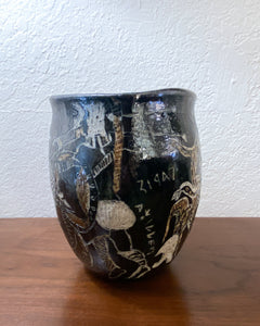 Vintage Stoneware Vase with Artemis