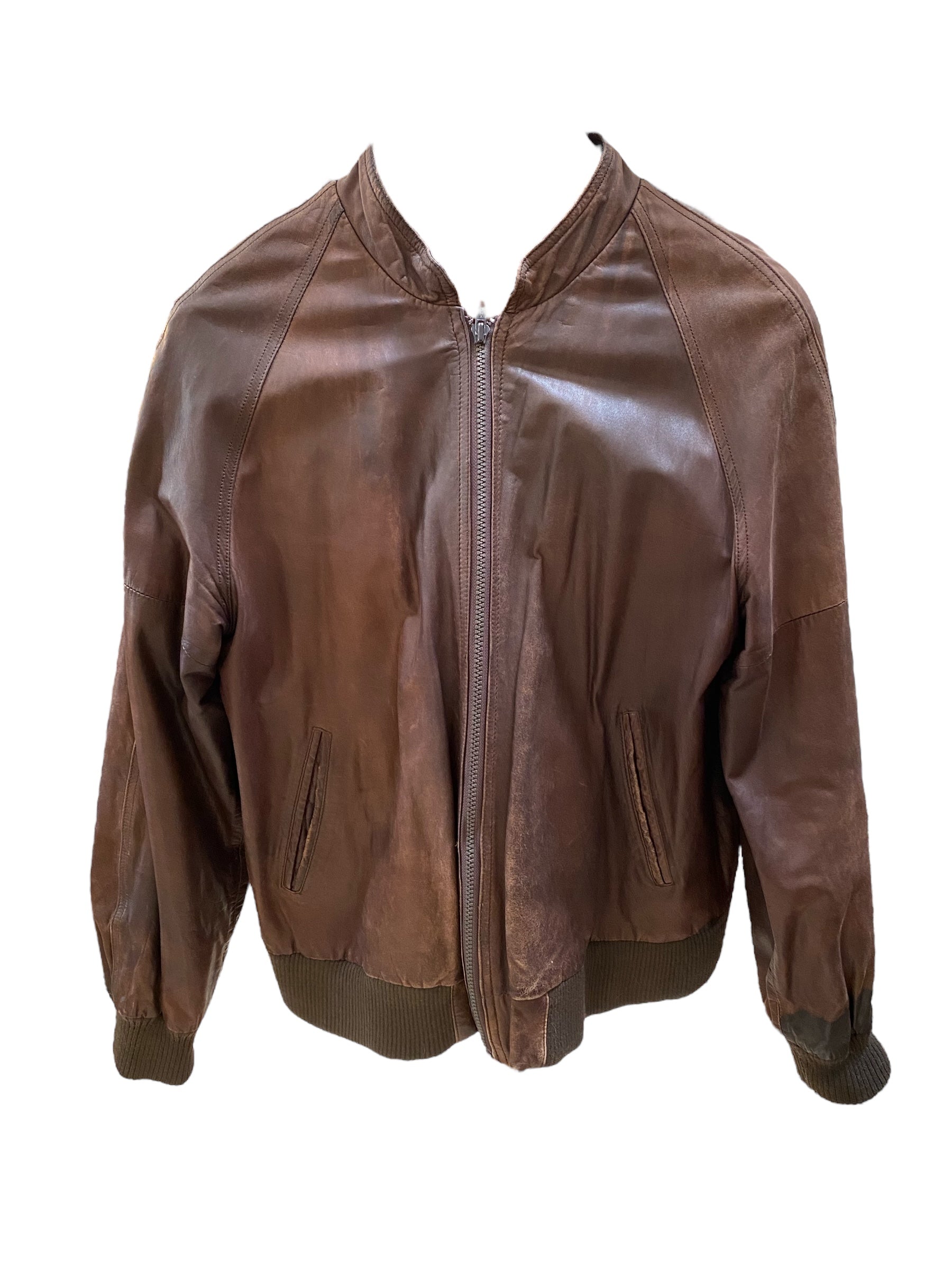 Saks Fifth Avenue Leather Jacket – Sunbeam Vintage