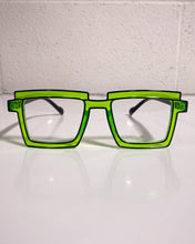 Load image into Gallery viewer, Green Rectangle Glasses
