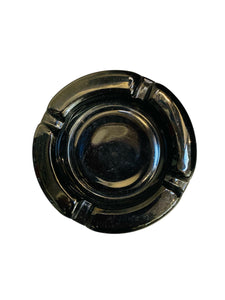 Vintage Onyx Glass Ashtray
