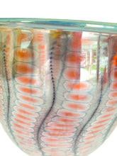 Load image into Gallery viewer, Tom Philabaum signed Art Glass Reptilian Series Cranberry Blue
