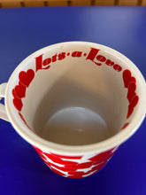 Load image into Gallery viewer, Heart Lots of Love 1980’s Coffee Cup
