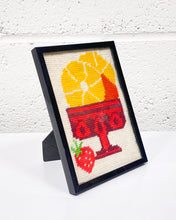 Load image into Gallery viewer, Fruit for Dessert Needlepoint, Framed
