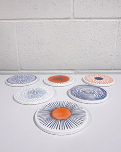 Set of 6 Ceramic Coasters