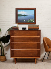 Load image into Gallery viewer, Restored Highboy Sleek Walnut Dresser
