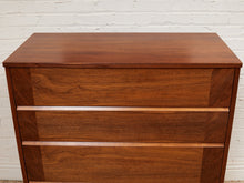 Load image into Gallery viewer, Restored Highboy Sleek Walnut Dresser
