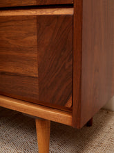 Load image into Gallery viewer, Restored Highboy Sleek Walnut Dresser
