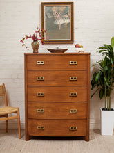 Load image into Gallery viewer, Vintage Highboy Mahogany Dresser
