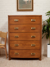 Load image into Gallery viewer, Vintage Highboy Mahogany Dresser

