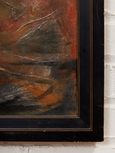 Load image into Gallery viewer, Watchful Eyes Framed Abstract Figurative Painting with Dripping Black Detail
