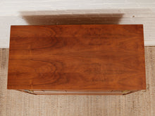 Load image into Gallery viewer, Restored Walnut Highboy Dresser with Black Lines
