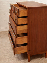 Load image into Gallery viewer, Restored Walnut Highboy Dresser with Black Lines
