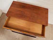 Load image into Gallery viewer, Restored Walnut Highboy Dresser with Black Lines
