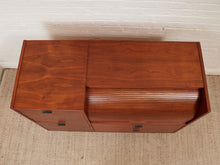 Load image into Gallery viewer, Vintage Secretary Highboy Tambour desk
