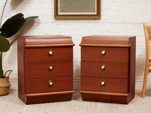 Load image into Gallery viewer, Restored Three Drawer Nightstands
