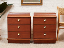 Load image into Gallery viewer, Restored Three Drawer Nightstands
