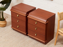Load image into Gallery viewer, Restored Three Drawer Nightstands

