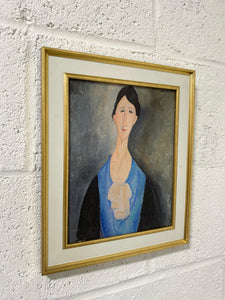 Young Woman in Blue by Modigliani