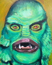 Load image into Gallery viewer, Creature of the Black Lagoon, Oil Painting
