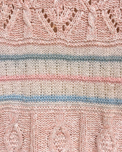Load image into Gallery viewer, Vintage Pink and Blue Knit Sleeveless Blouse
