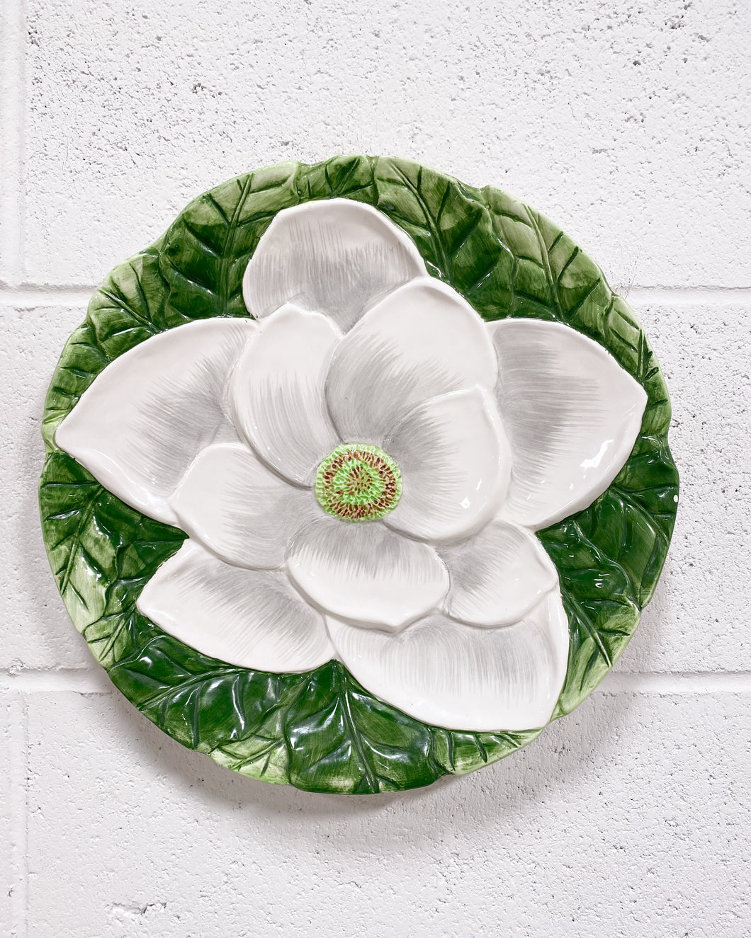 Decorative Ceramic Wall Hanging Floral Plate