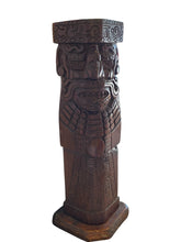 Load image into Gallery viewer, Hand Carved Iron Wood Aztec Totem
