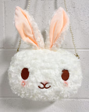 Load image into Gallery viewer, Fluffy Bunny Purse with Faux Pearl Strap
