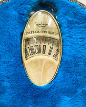 Load image into Gallery viewer, Vintage Teal Furry Duracrest Weight Scale
