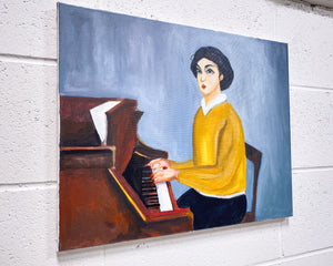 Piano Teacher Oil Painting by VG