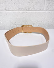 Load image into Gallery viewer, Cream Belt with Pearl Buckle
