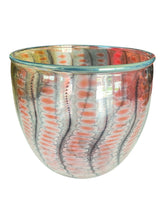 Load image into Gallery viewer, Tom Philabaum signed Art Glass Reptilian Series Cranberry Blue
