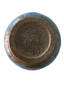 Small 1960s Cerulean Blue Studio Pottery