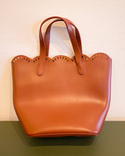 Load image into Gallery viewer, Melie Bianco Brown Scalloped Edge Purse
