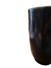 Load image into Gallery viewer, Deep Dark Amethysts Purple Pottery vase
