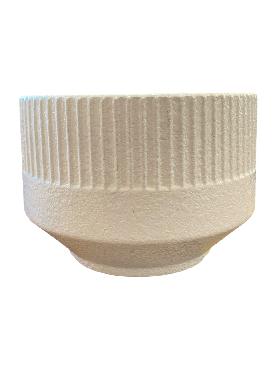 Fluted Ceramic Flower Pot – Sunbeam Vintage