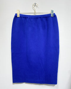 Vintage Knit Blue Skirt (10)