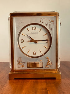 Mid 20th Century Jaeger-LeCoultre Chinoiserie Mantle Clock