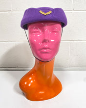 Load image into Gallery viewer, Purple Stewardess Hat
