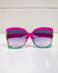 Pink and Green Glam Sunnies