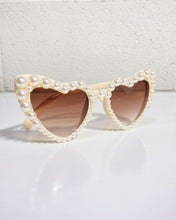 Load image into Gallery viewer, Heart-shaped Sunnies with Pearl Detail
