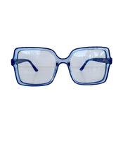 Load image into Gallery viewer, Fashionable Tranparent Blue Glasses
