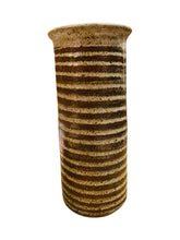 Load image into Gallery viewer, Studio Stoneware Stripped Vase by John West
