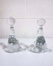 Load image into Gallery viewer, Vintage Martinsville Glass Seal Bookends
